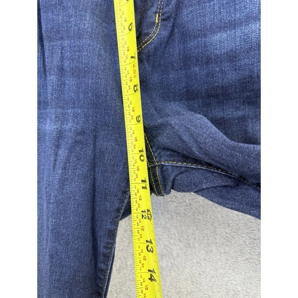Lane Bryant Women's Blue Denim Jeans Dark Wash Size 16S ShortSkinny Cotton Blend - Image 4