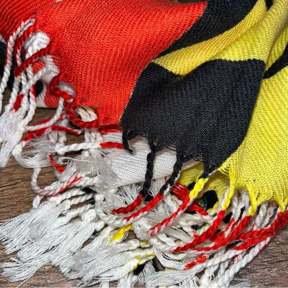 Maryland Flag Scarf ♥️🤍🖤💛 - Image 4