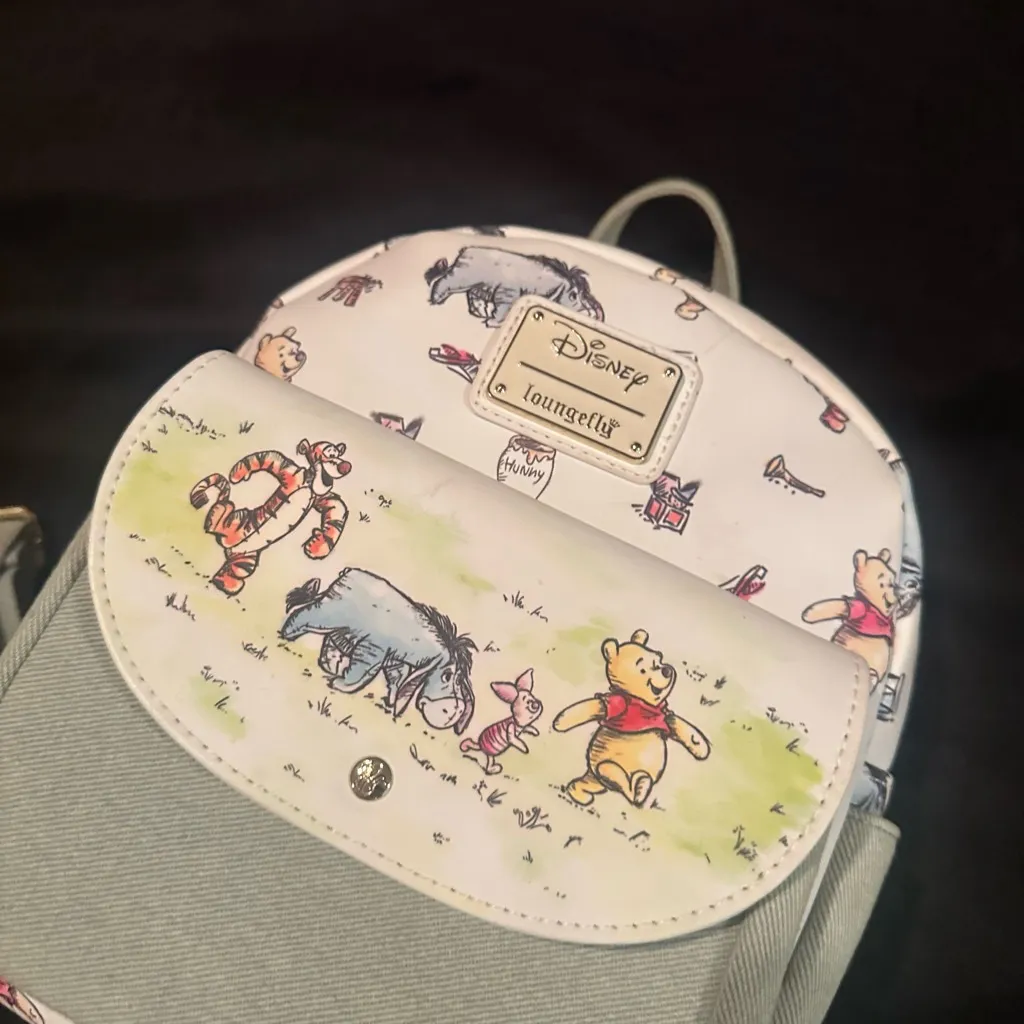 Loungefly Disney Winnie the Pooh Classic Denim Mini Backpack - Image 7