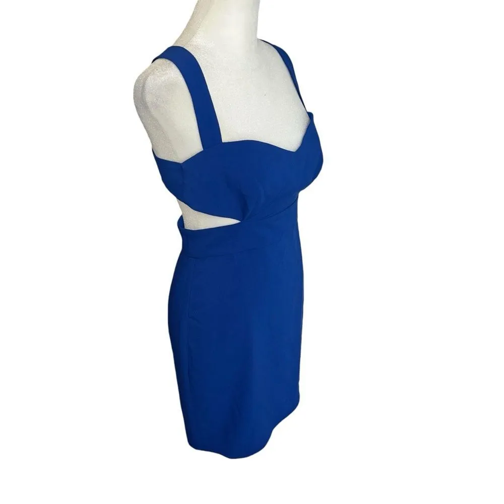 NBD X NAVEN Zola Cobalt Blue Cut Out Sweetheart Mini Dress NWT Small - Image 2