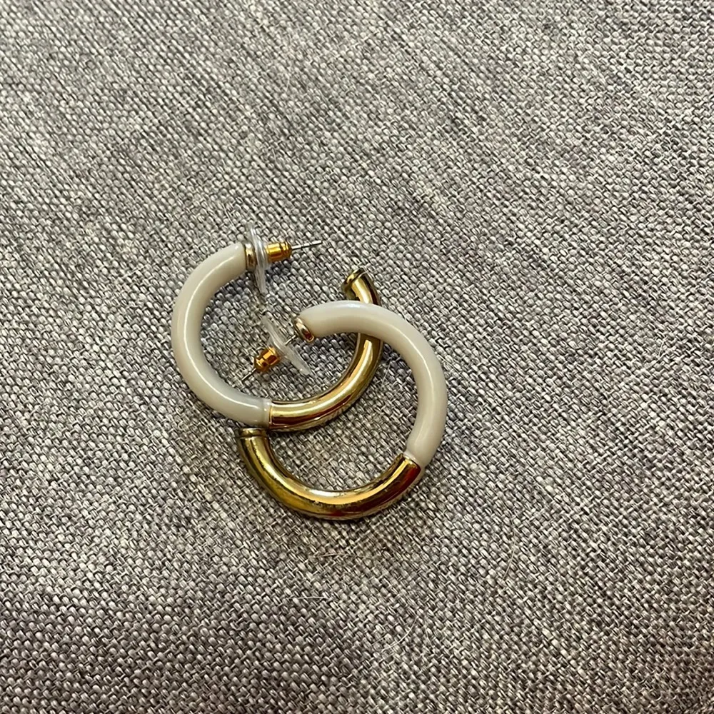 LOFT Gold Hoop Earrings - Image 2