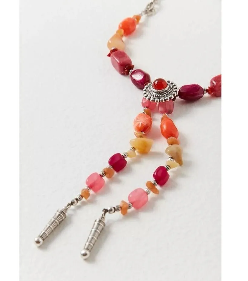 Free People Beachriders Bolo Necklace in Bright  NWT Western Bohemian Statement - Image 2