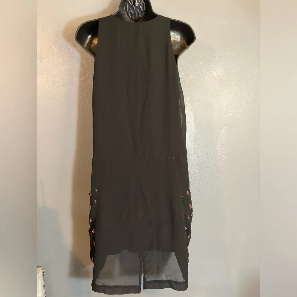 Leith  black lightweight sleeveless patchwork dress - Image 7