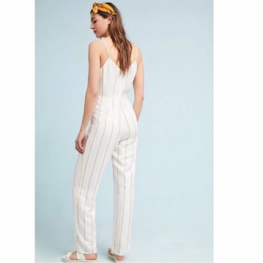 Anthropologie  Essential Yarn Dyed Jumpsuit 10 - Image 6