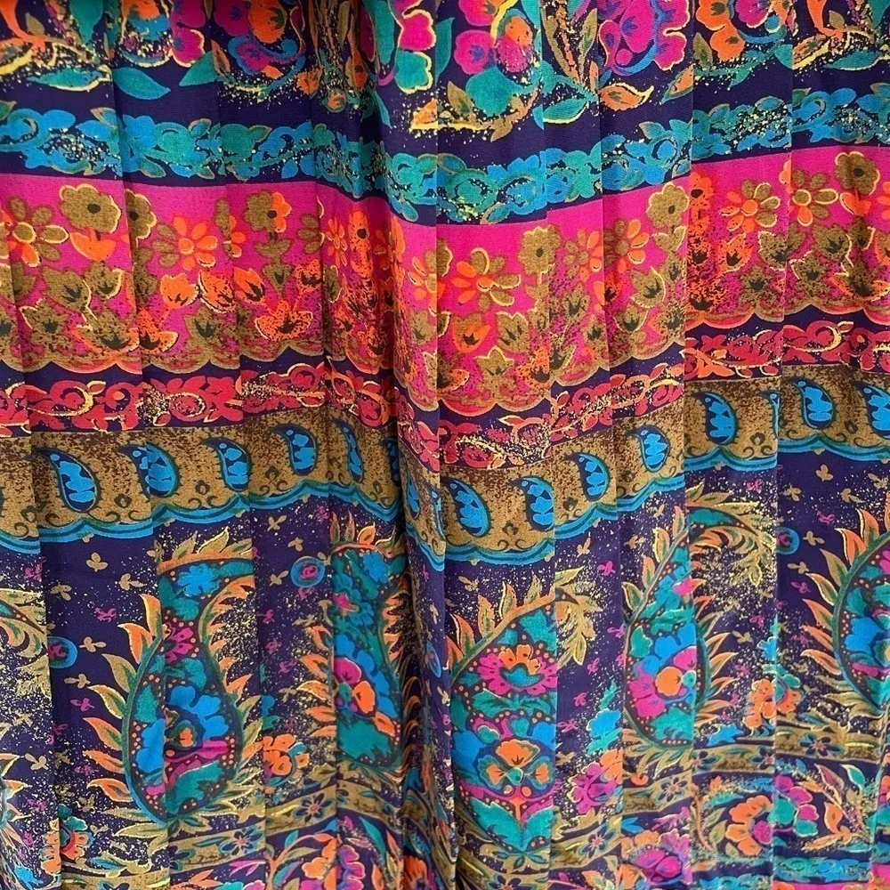 Lady Carol Petites Vintage Paisley Shoulder Pad Skirt Suit Set 14 Red - Image 13