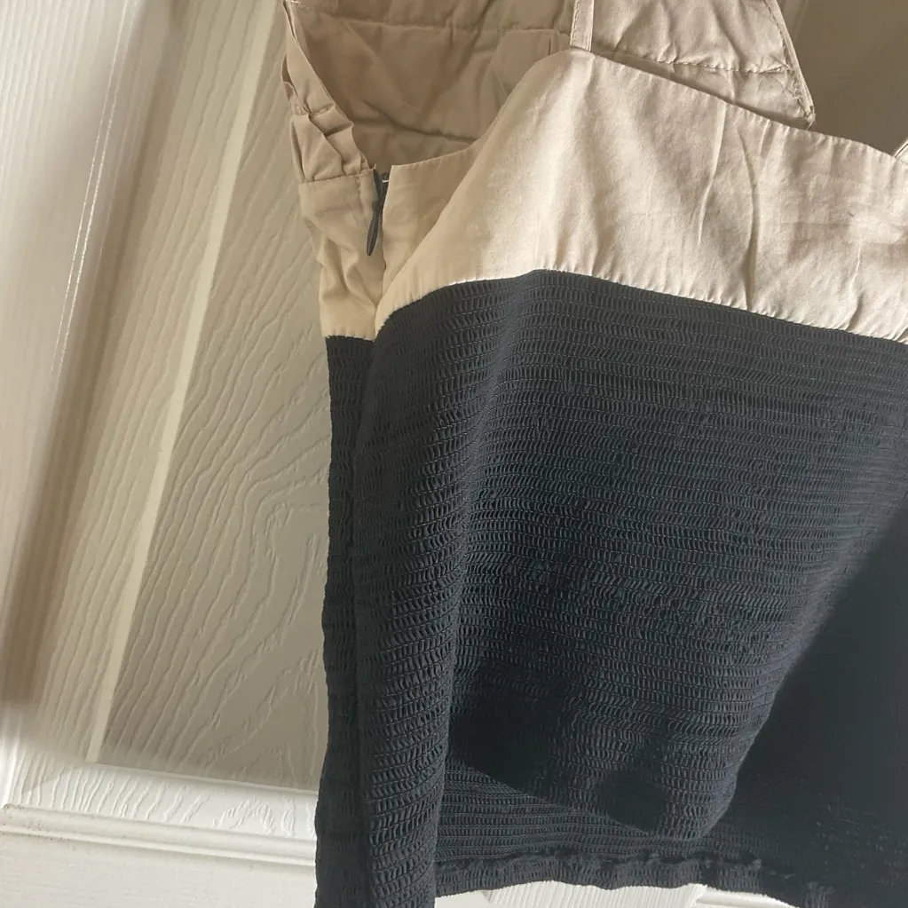 Zara strapless voluminous poplin top size large - Image 6