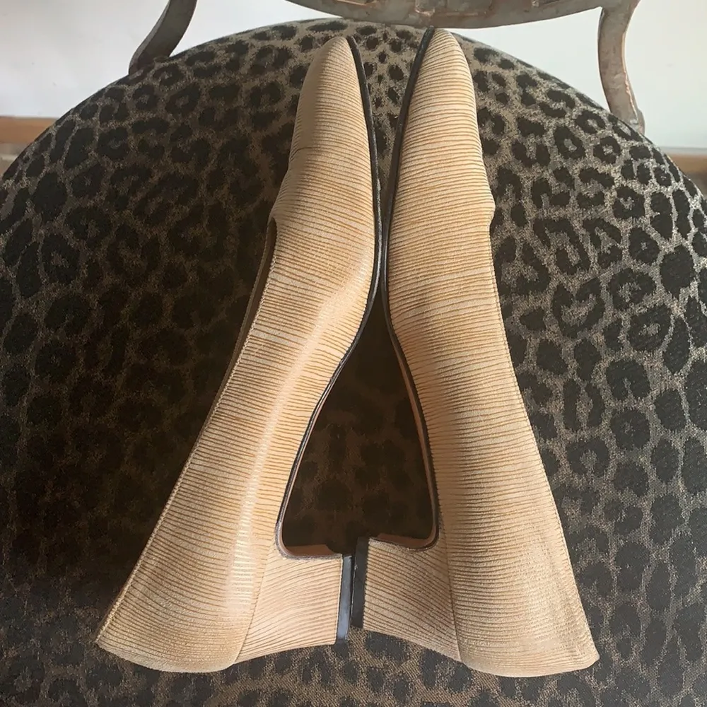 Salvatore Ferragamo Square Toe Stacked Block Heel Pumps - Image 9