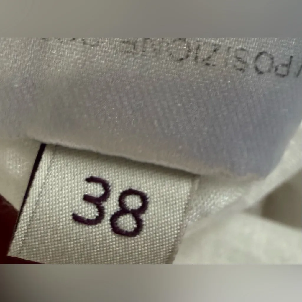 Stella McCartney Sheer White Silk Cotton Button Down Blouse EU 38 / US 6 - Image 5