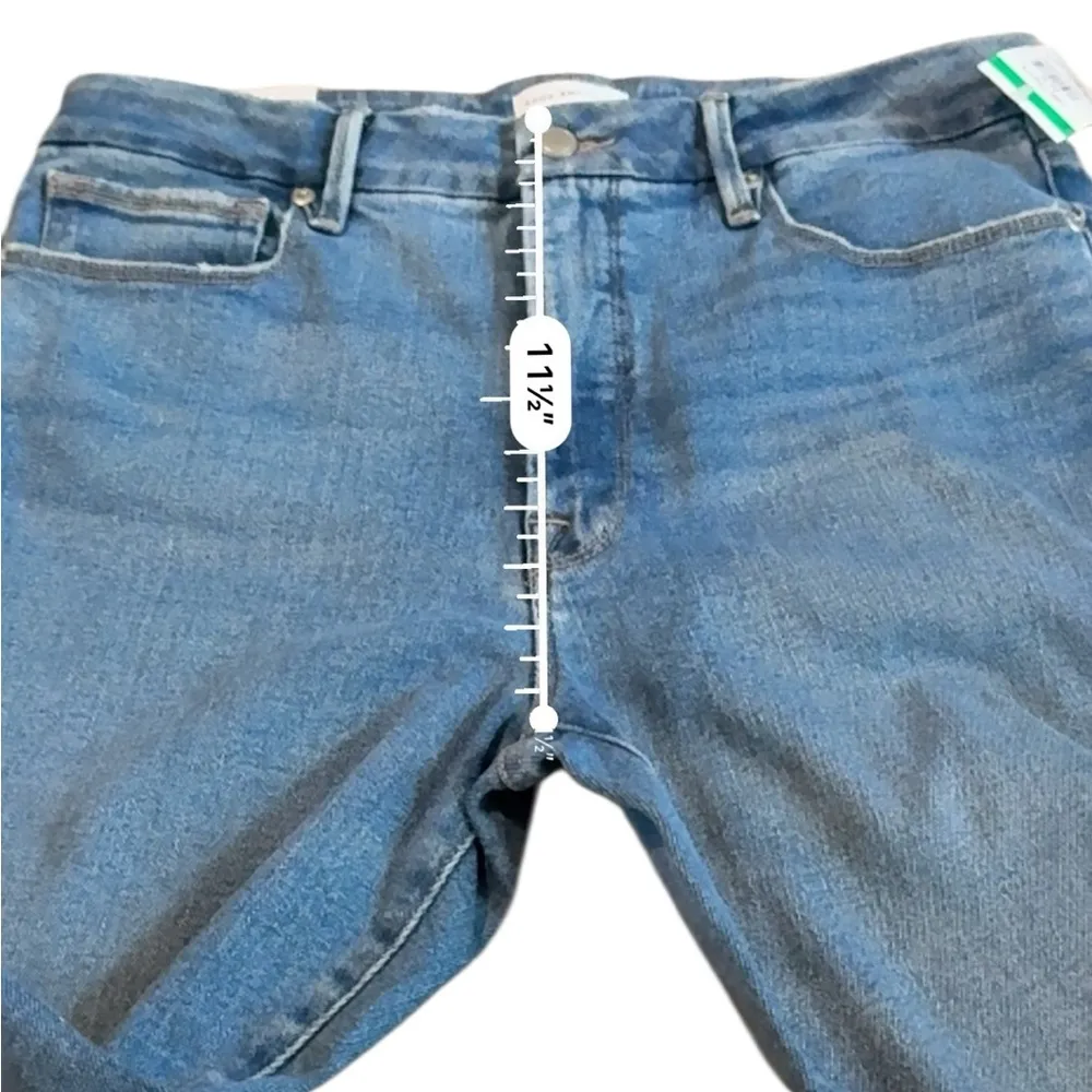 Good American NWT Flared Wide Leg Jeans Women’s Size 10/30 High Rise Medium Wash - Image 10