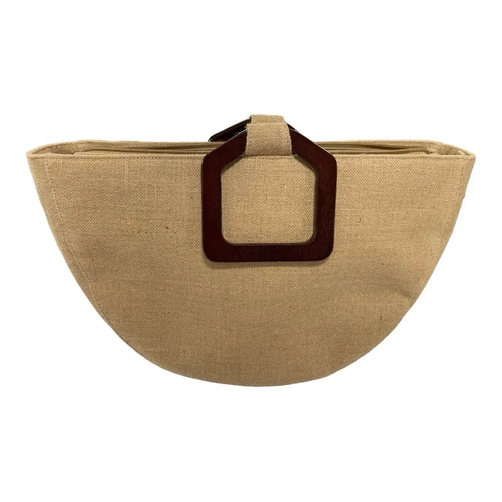 Est 1946 100% Linen Purse Tan - Image 3