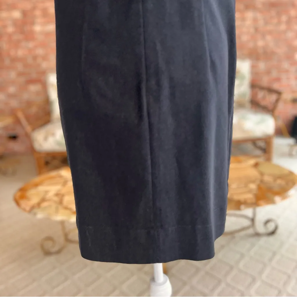 Dressbarn Dress Denim Mini Sheath Black Embellished Cap Sleeve 8 - Image 10