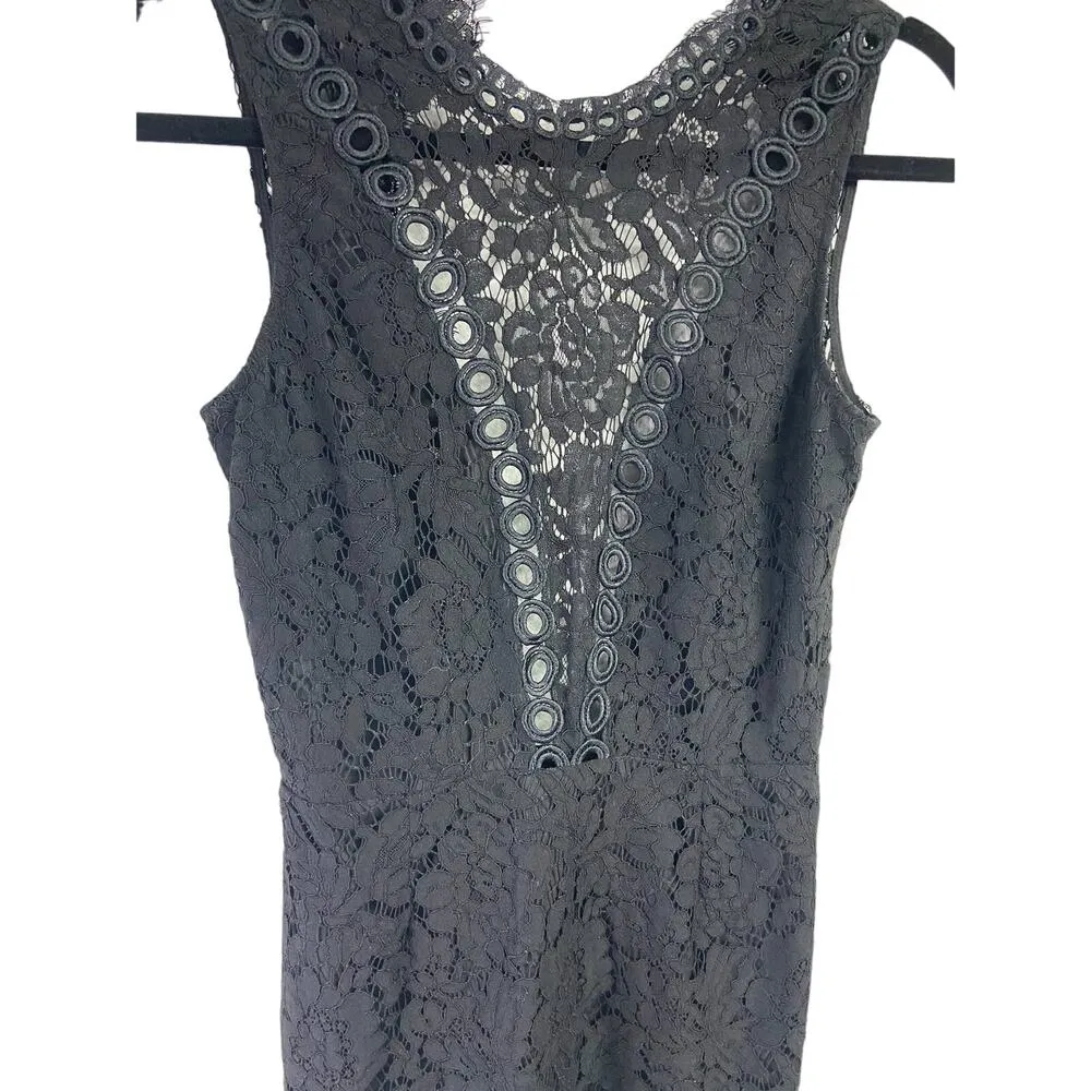 Free People Saylor Cherie Bodycon Mini Dress Lace XS black - Image 2