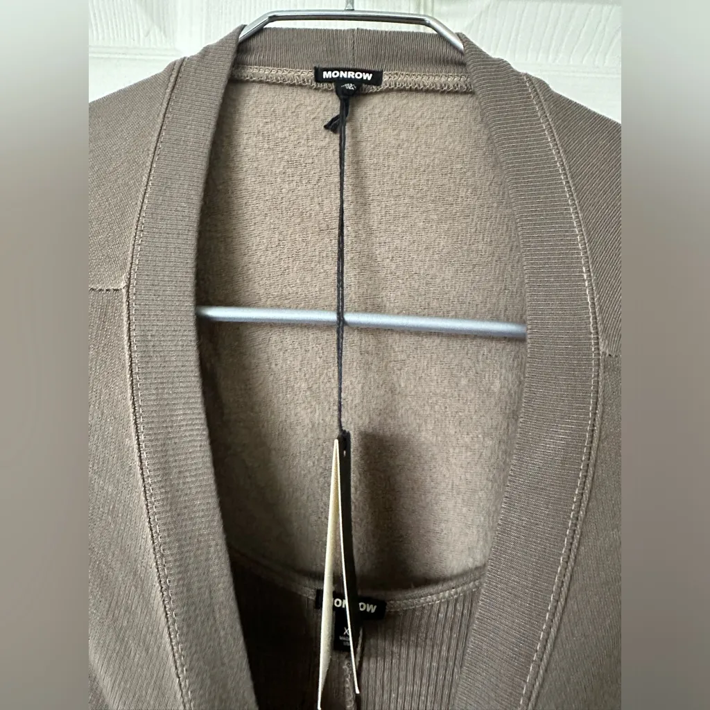 Monrow Army green Long Sleeve Dress. Size XL - Image 4