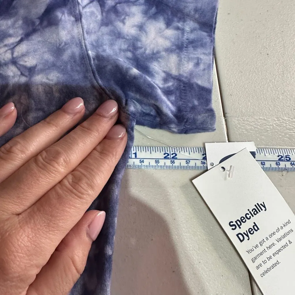 Old Navy NWT Vintage Tie-Dye T-Shirt Shift Dress Size Medium Blue‎ & White - Image 11