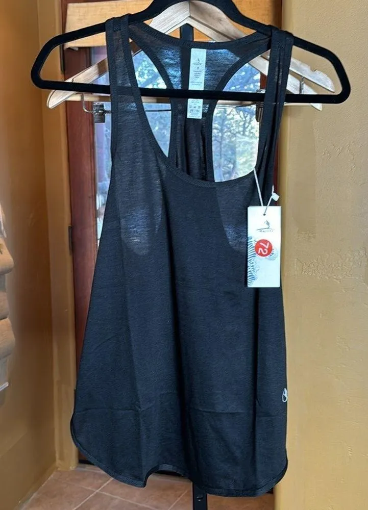 icyzone Black Yoga Top Activewear Workout Sports Racerback Tank Top Size Small - Image 3