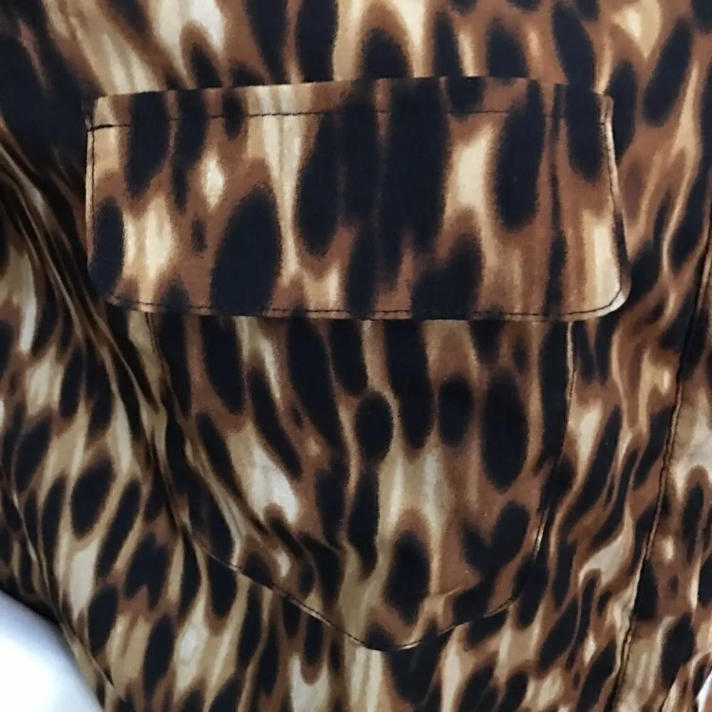 2 chest pocket silky stretch hidden button down - Image 8