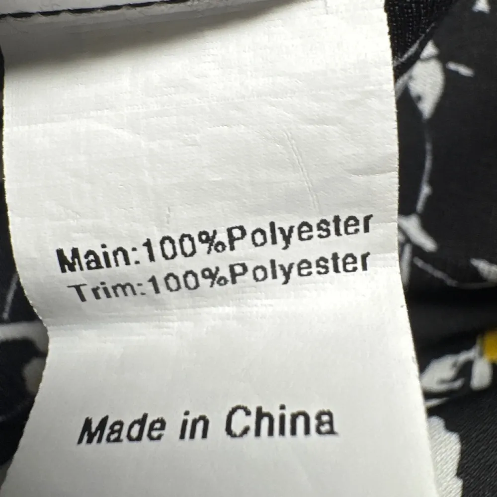 Agnes Orinda Floral Shirt Lace Trim Tassel Accents Black 1X - Image 4