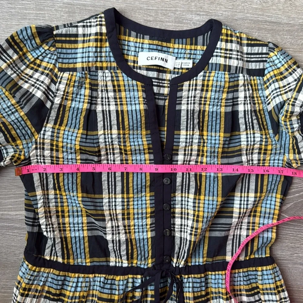 Cefinn Katie Organic Cotton Seersucker Maxi Dress - Image 10