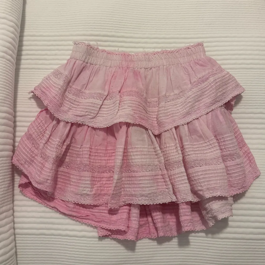 LoveShackFancy Ruffle Mini Heritage Skirt - Image 3
