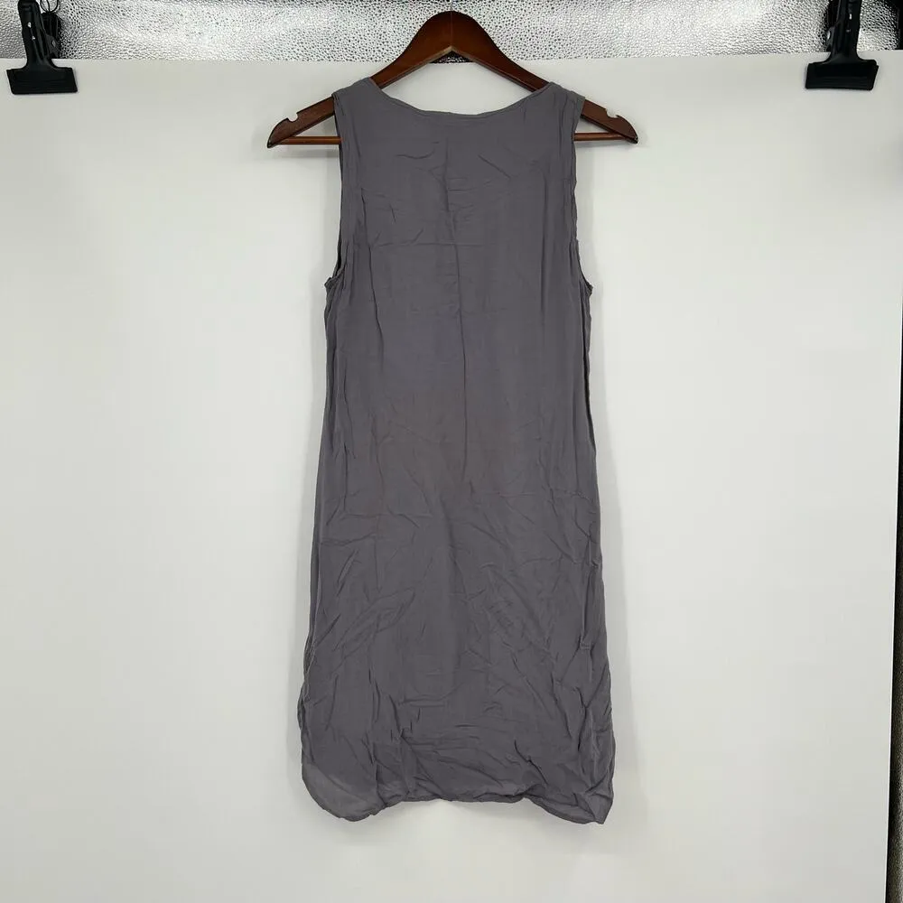 James Perse lagenlook pullover tank top tunic dress pockets size 1 US small - Image 3