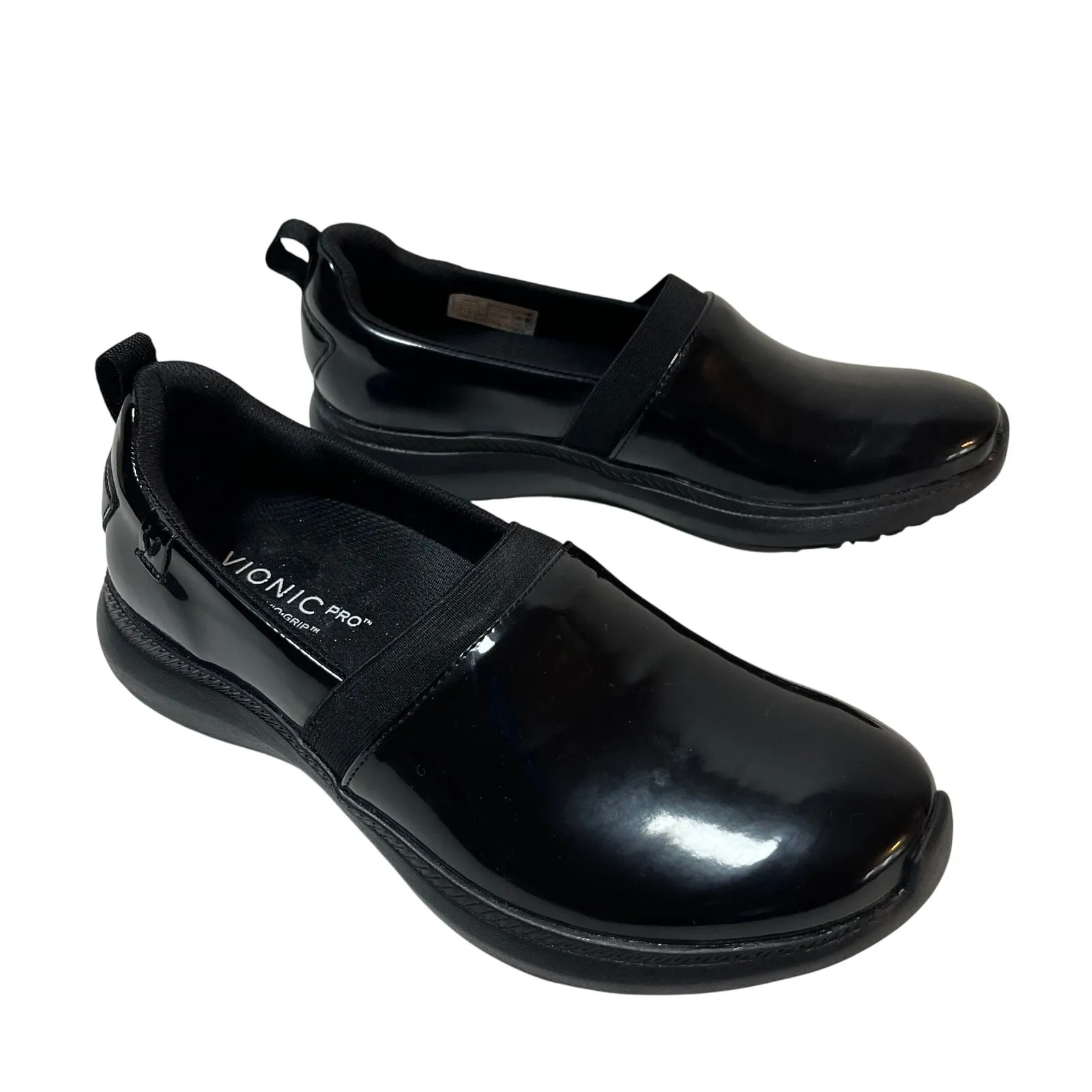 Vionic Pro Fiona Slip On Shoes Black Patent Sz 7.5 Nursing Hospital Med Non Slip - Image 2