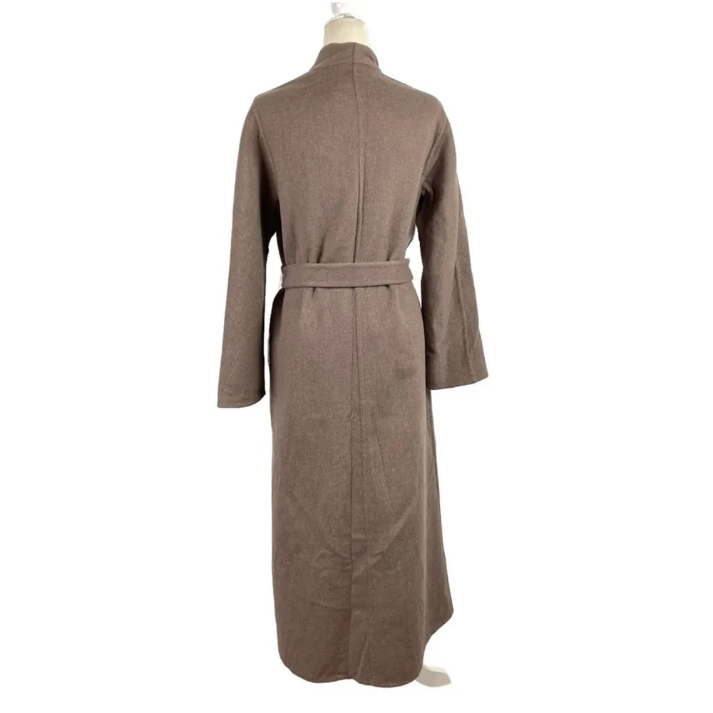 Mondi Pure New Wool Belted Longline Duster Cardigan Beige German Size 34 USA 2 - Image 10