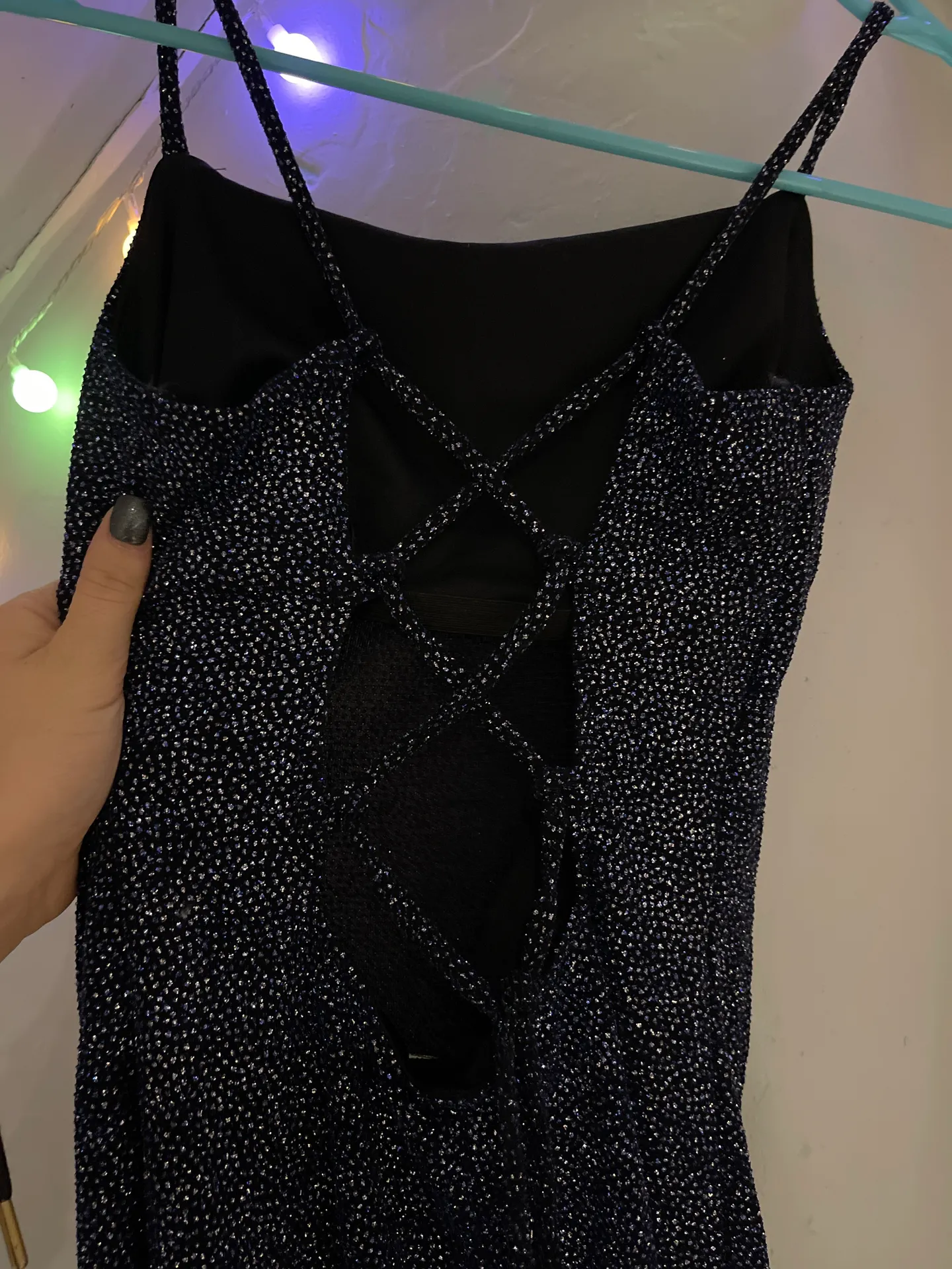 sparkly blue prom dress - Image 5