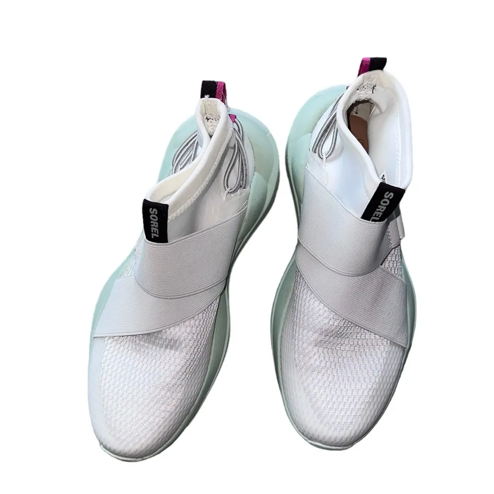 NEW  WOMEN'S EXPLORER DEFY MID IN SEA SALT/SPRITE Slip On Sneakers - Image 8