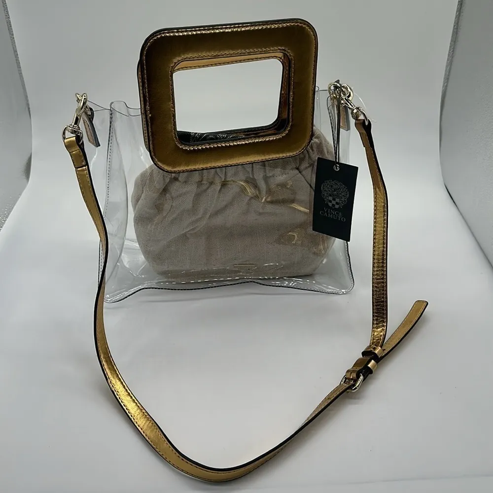 Vince Camuto Kenni Satchel Bag in Gold Sunny NWT - Image 2