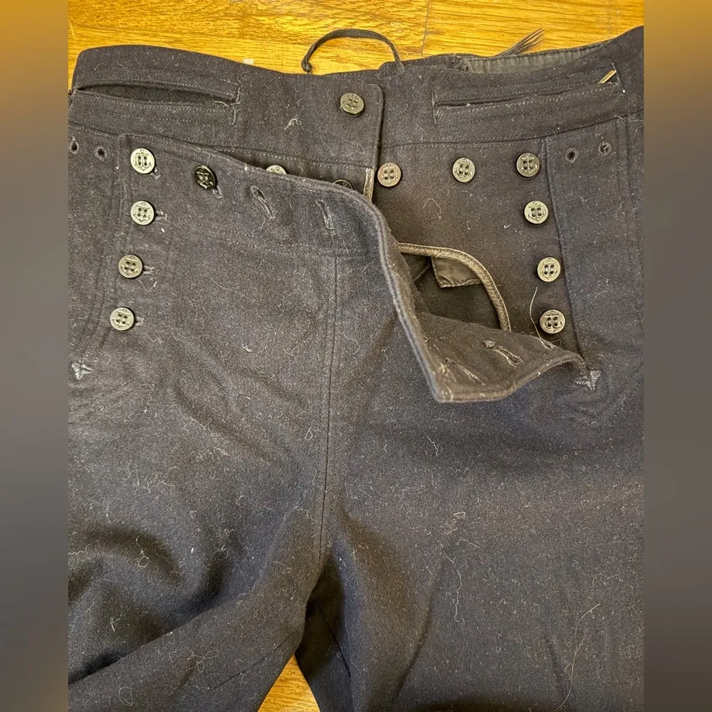 World War II U.S Naval Clothing Factory Cracker Jack Sailor Pants WJT Vintage Black Size undefined - Image 3