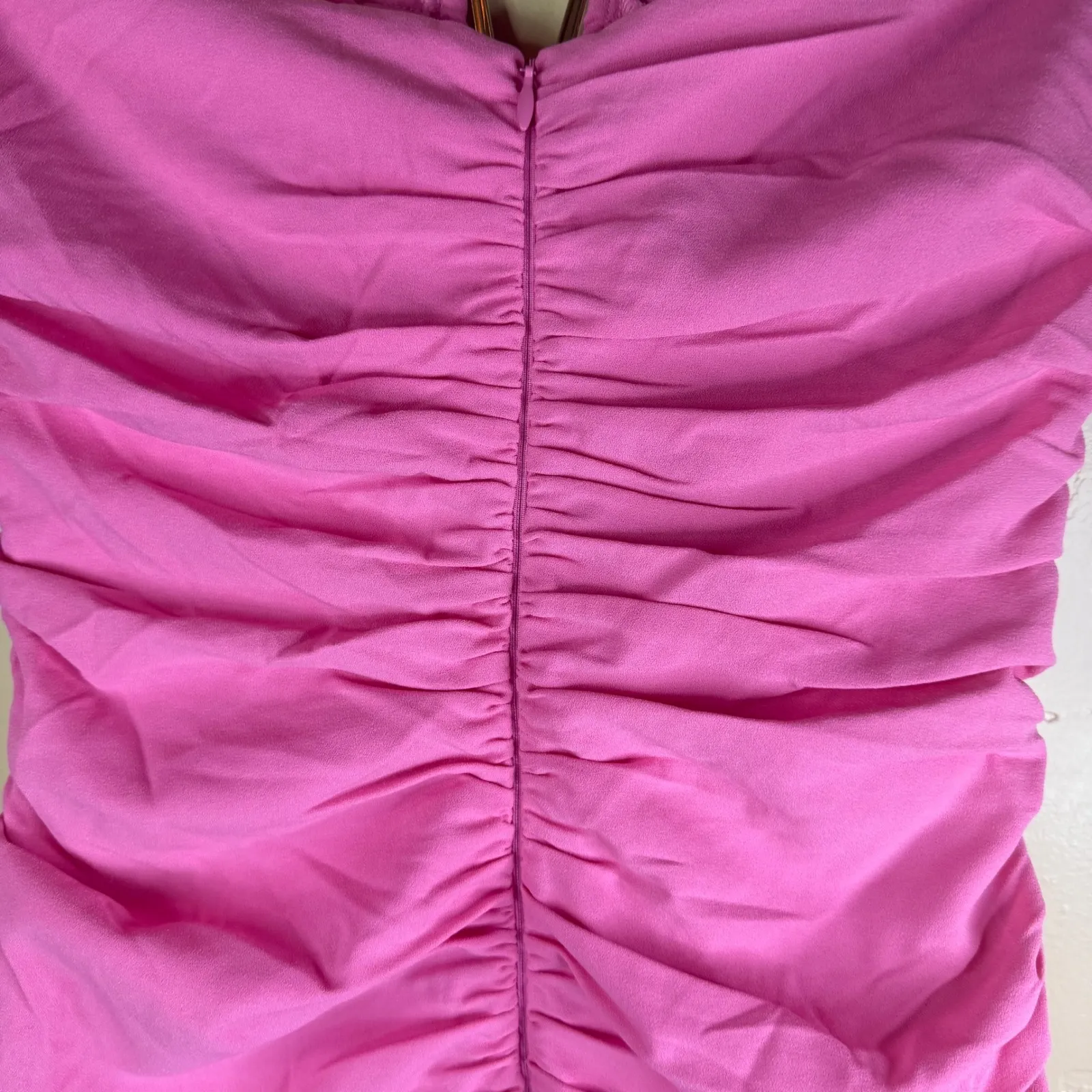 Meshki  VICTORIE V-Hardware Mini Dress - Bubblegum Pink Size Medium NWT Coquette - Image 10