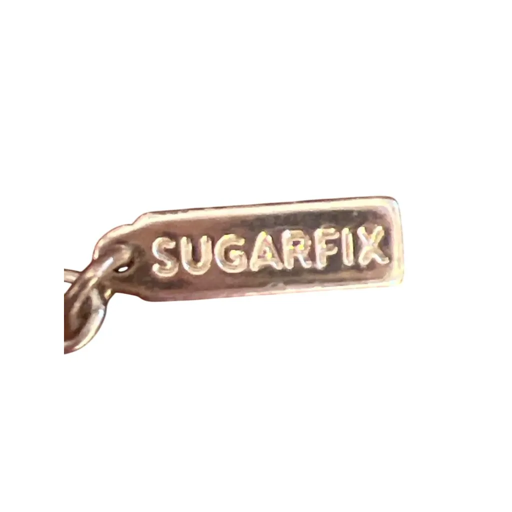 Sugarfix Red Heart Charm Necklace Gold Tone Choker Collar Pendant Puffy Adj 17.5 - Image 5