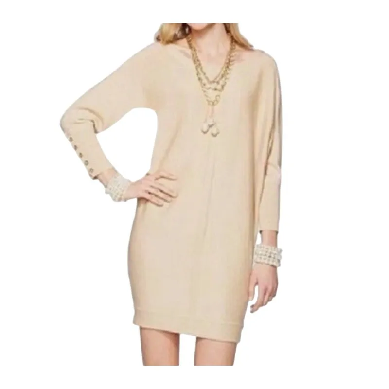 Lilly Pulitzer Bloomfield Sweater Dress NWT Women XL Gold Sparkle Merino Wool - Image 10