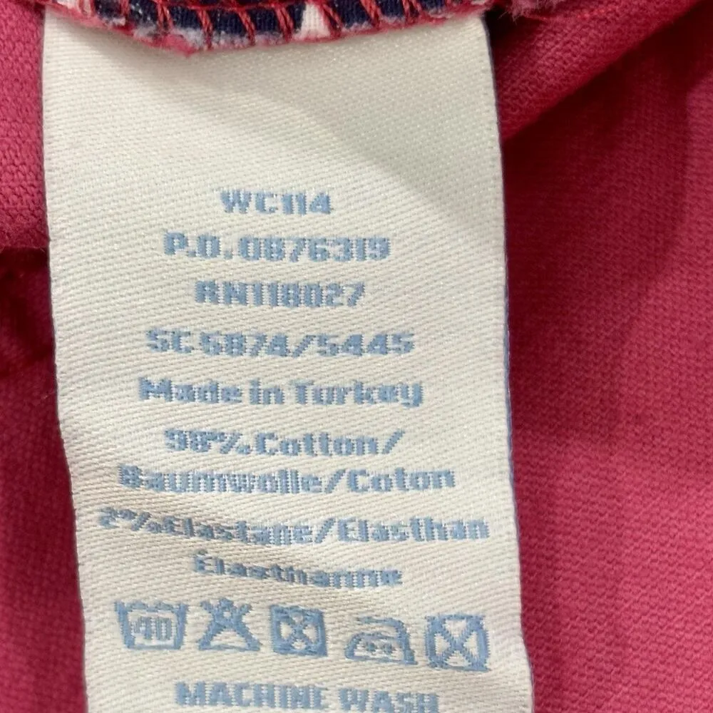 Boden Size 10 Barbie Pink Cotton Corduroy Ankle Pants Preppy Golf - Image 4