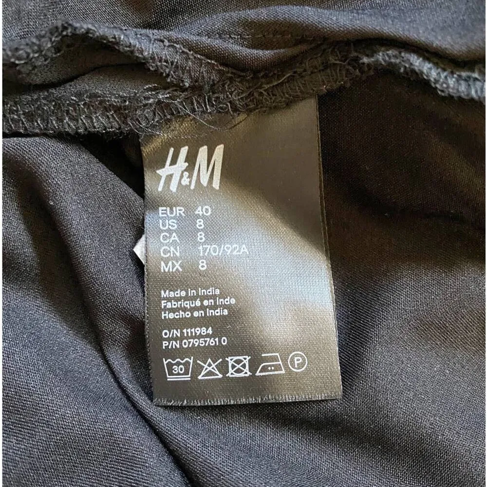 H&M Chiffon Dress With Floral Embroidery Boho NWT - 8 - Image 13