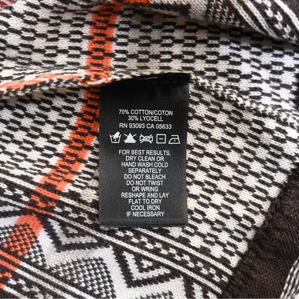 ZOZO Womens S Aztec Western Fringe Open Front Cardigan - Image 10