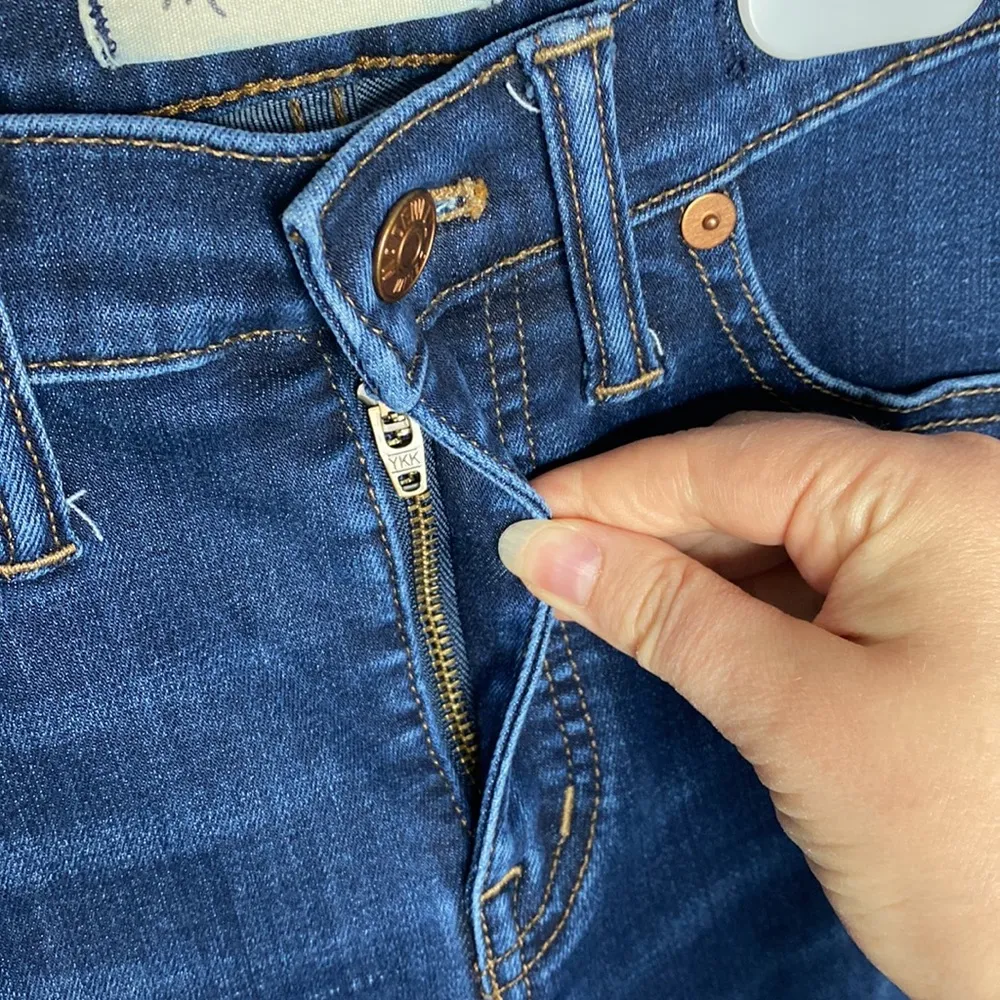 Madewell 9" Mid-Rise Skinny Jeans in Larkspur tencel stretch Denim Edition sz 25 - Image 72