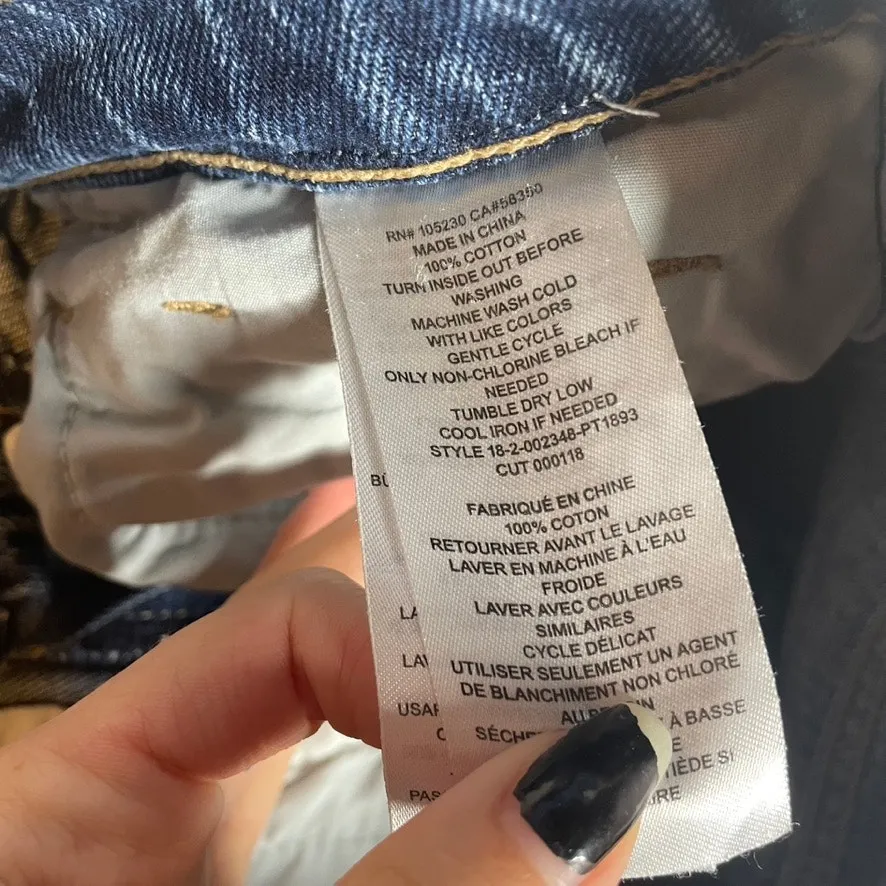 CURRENT ELLIOTT 23 Blue Jeans Straight Leg Slight Flare‎ Denim High Waist Ankle - Image 5