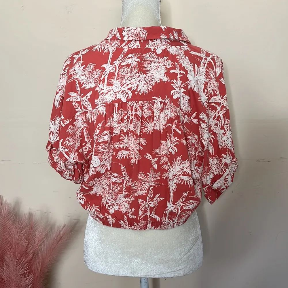 American eagle • palm leaf crop top - Image 26