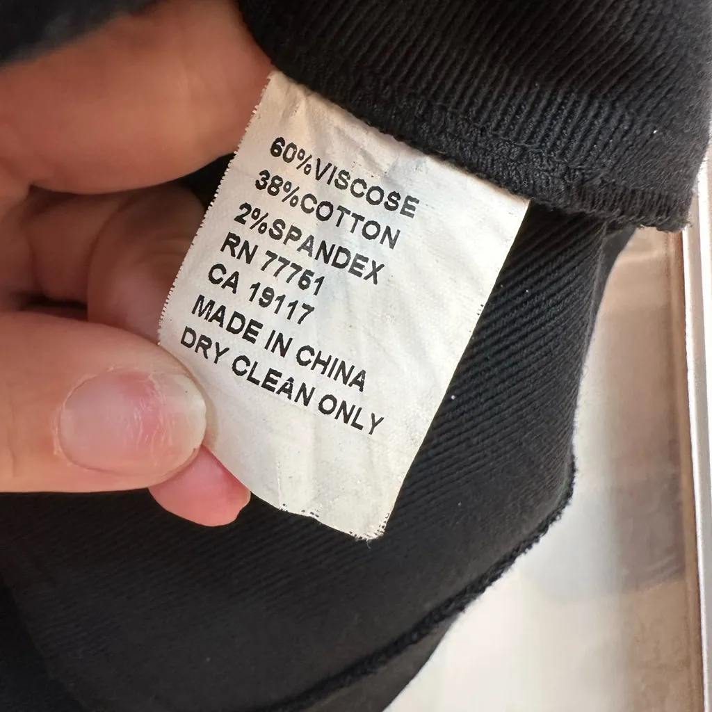 Vintage Betsey Johnson Evening Y2K Black Stretch Contour Pencil Skirt Size 4 - Image 8