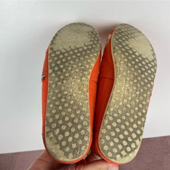 Toms Orange Yellow Sun Stitched Boho Flats Shoes Women Size 9 Casual - Image 5
