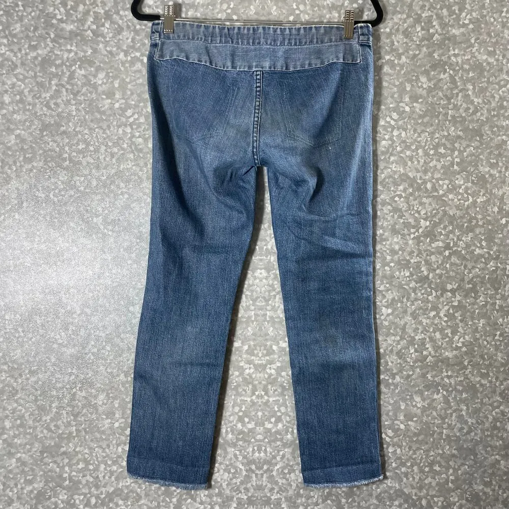 Vince Patchwork Straight Leg Ankle Jeans - Size 26 - Low Rise - Shadow Pocket - Image 10