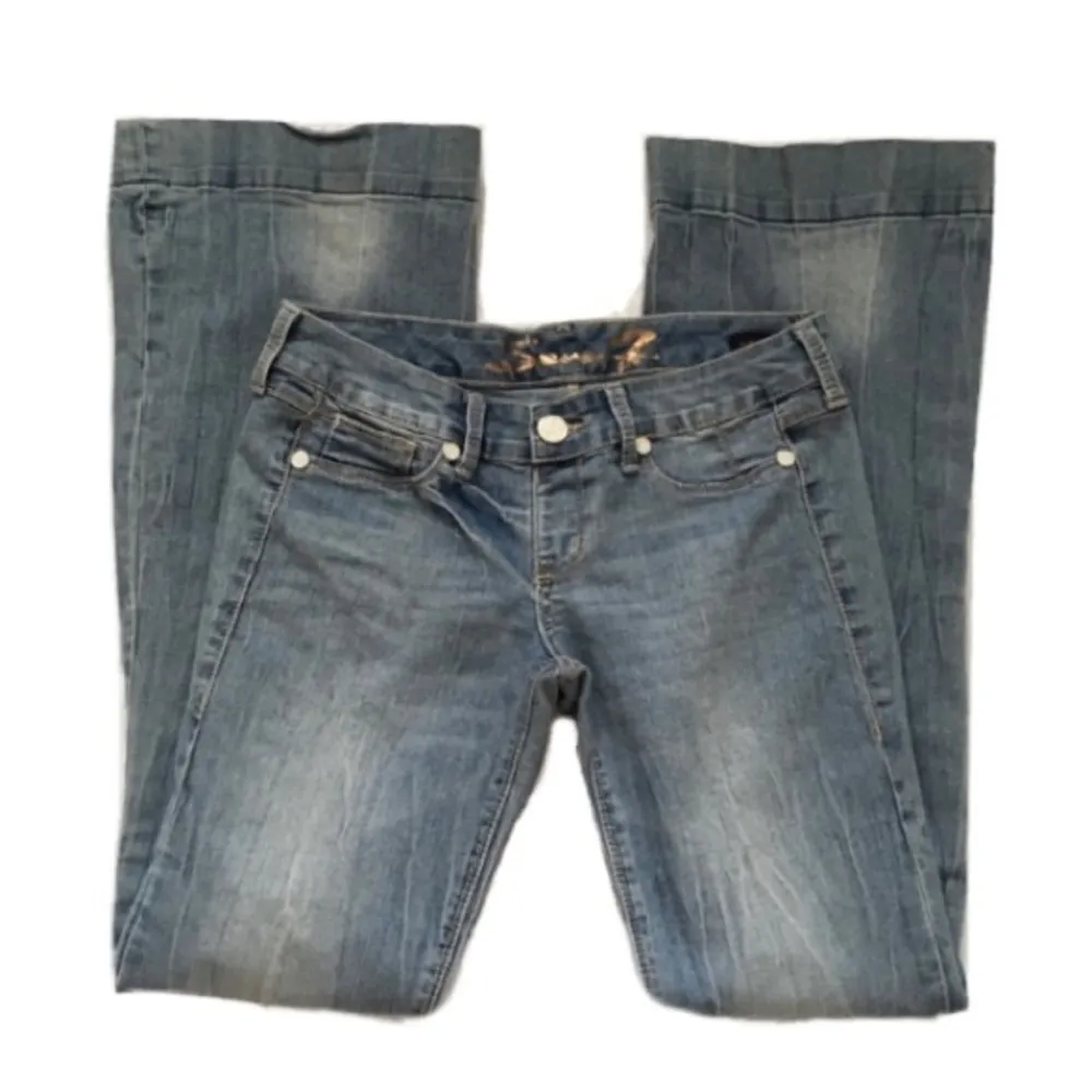 Seven7 Boho Flare Bell Botttom Flare Jeans 28 - Image 3