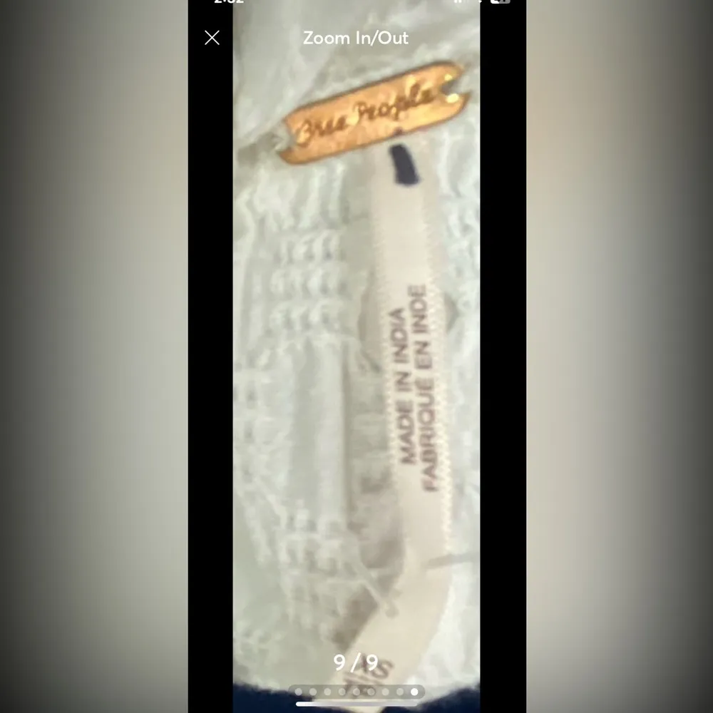 Free People free-est Va Va Volume Mini Dress in White. Size X-Small - Image 8