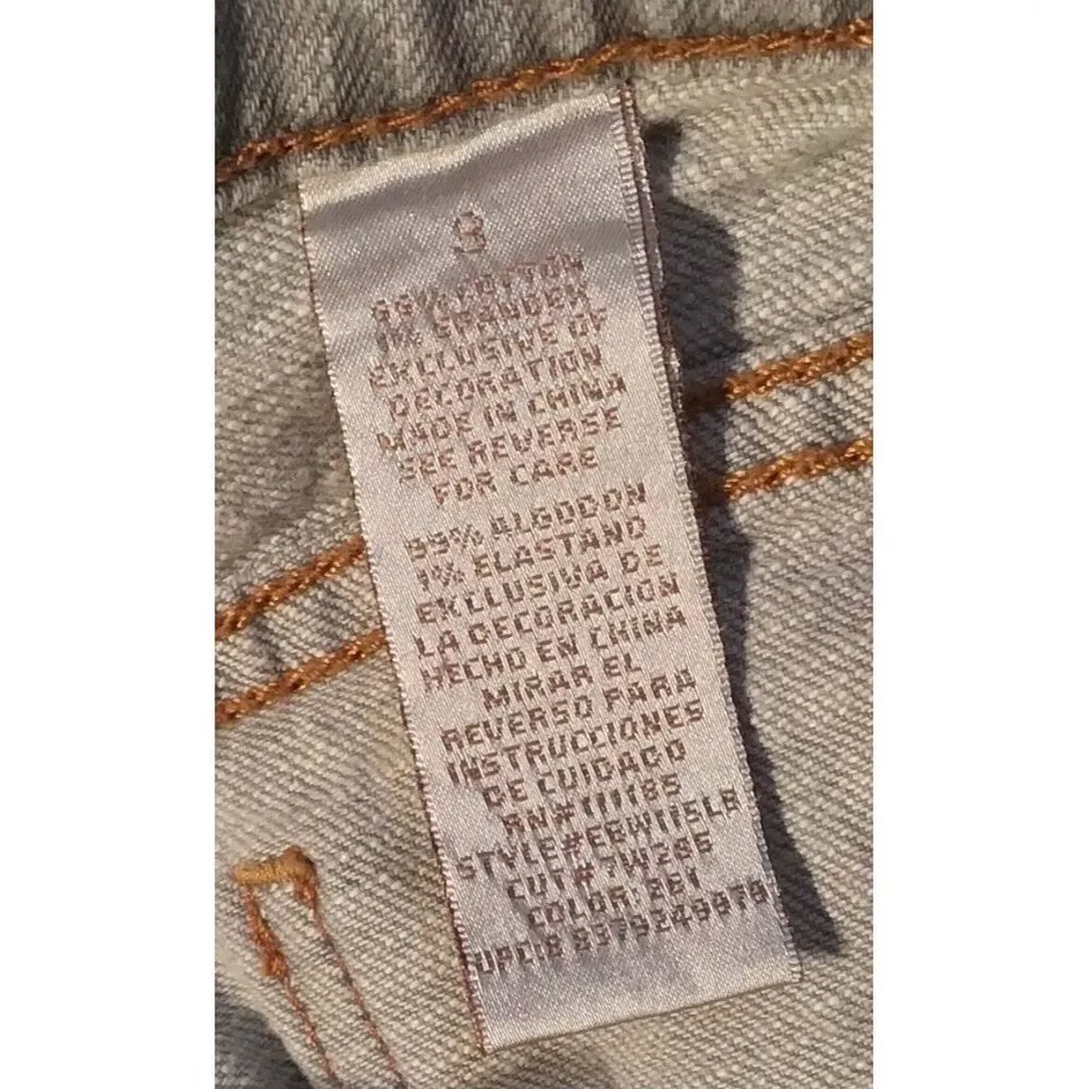 Phat Fashions Sliver Label Logo Womens Simple Boot Cut Light Wash Jeans Size 3 Size undefined - Image 5