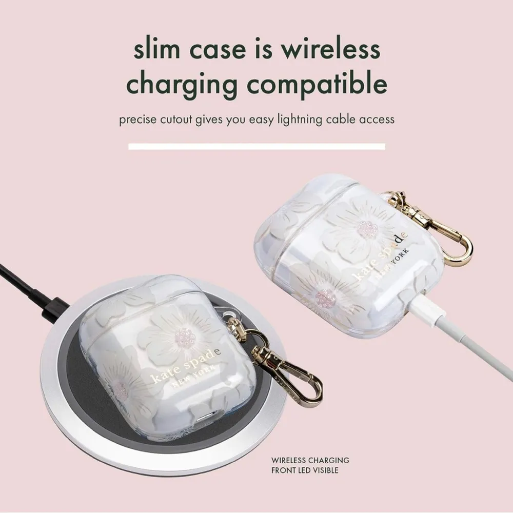 NEW Kate Spade New York Hollyhock Case for AirPods 2 & 1 - Protective - Image 5