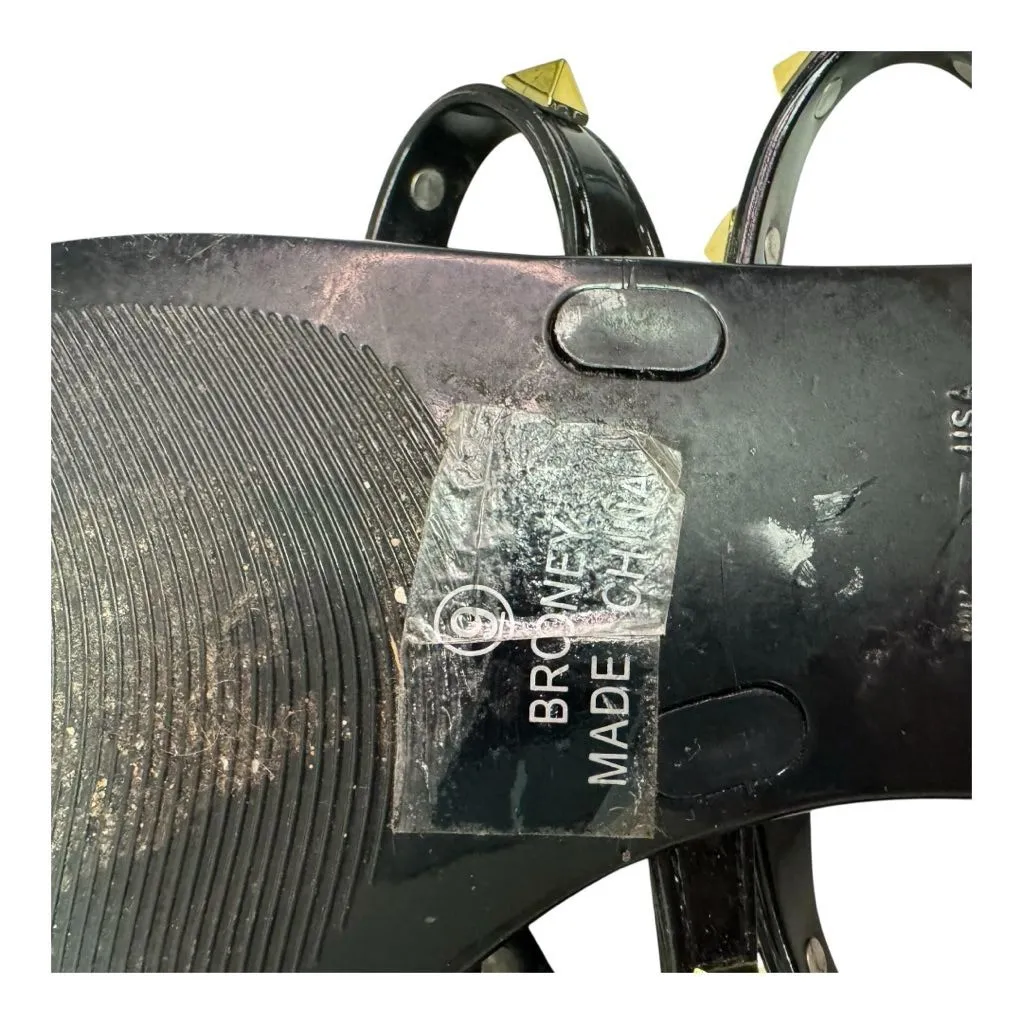 Nicole Miller Black‎ Studded Jelly Flip Flop Sandals Women's Size 8 - Image 8