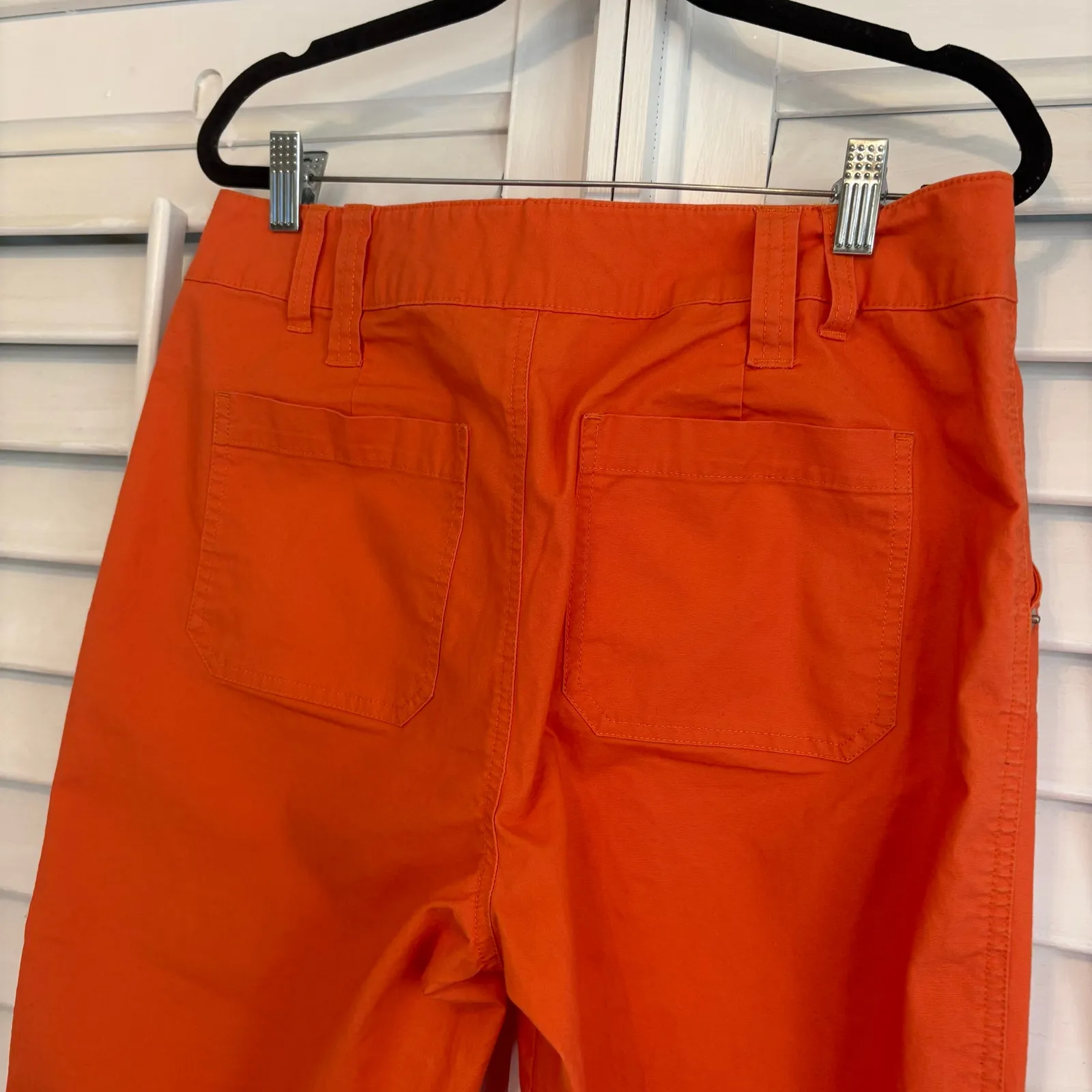 Coldwater‎ Creek Orange Cargo Crops Size 8 - Image 6