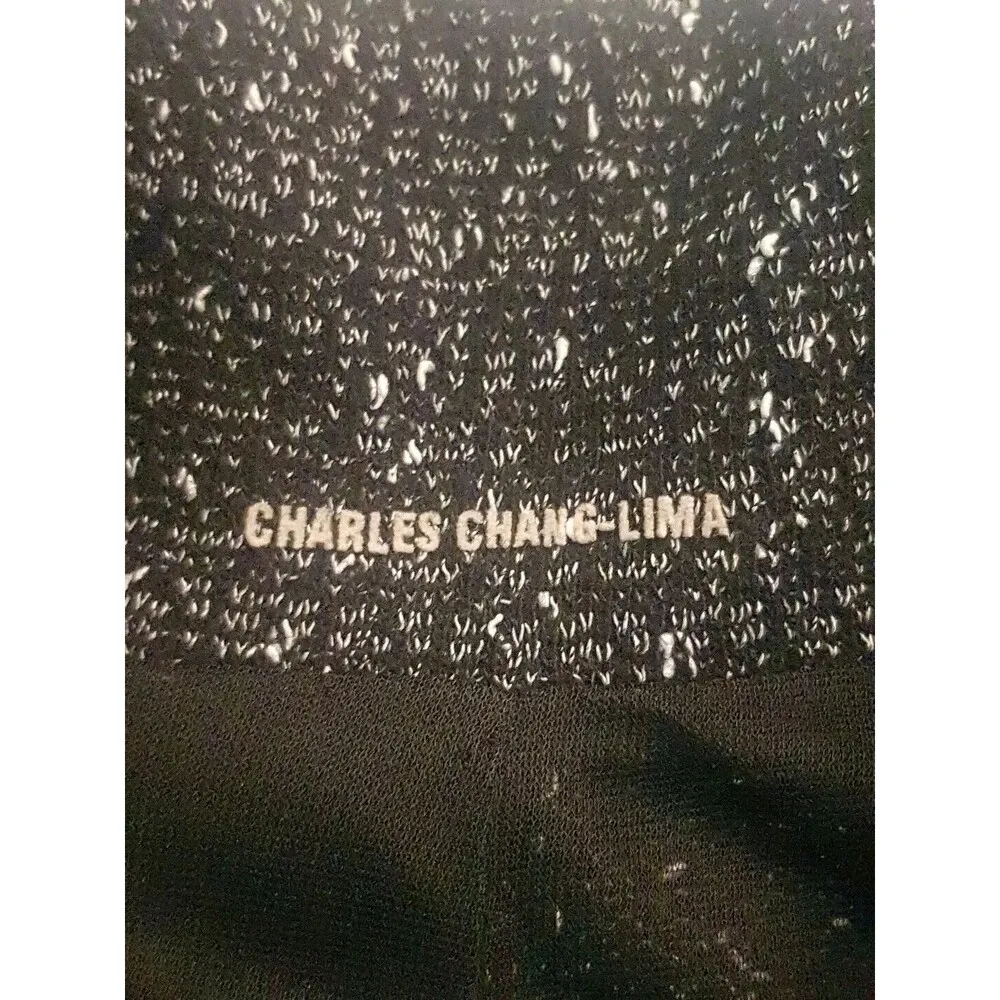 Charles Chang Lima Blazer Small Jacket Career Textured Business Casual Wear Work Black - Image 9