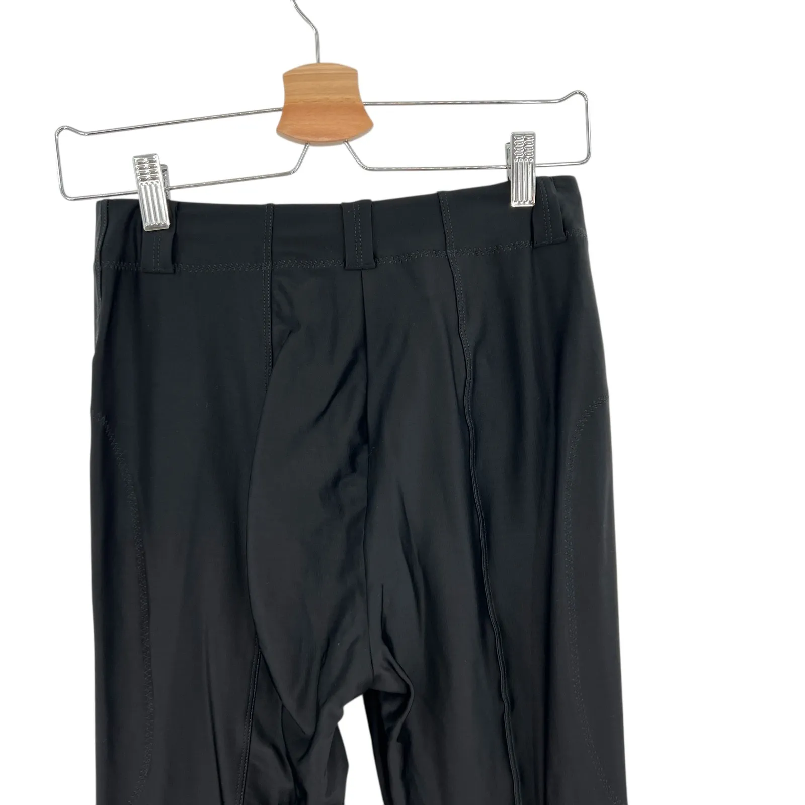 Unravel Project Ben Taverniti Lace Up Leggings Skinny Satin Black Size Small Black - Image 10